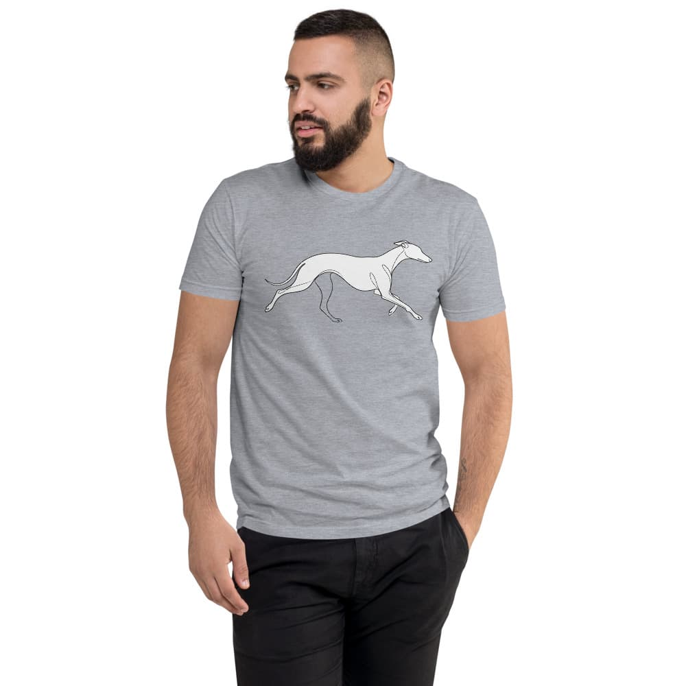 Minimal Line Art pet portrait printed on a PawForge apparel mockup.