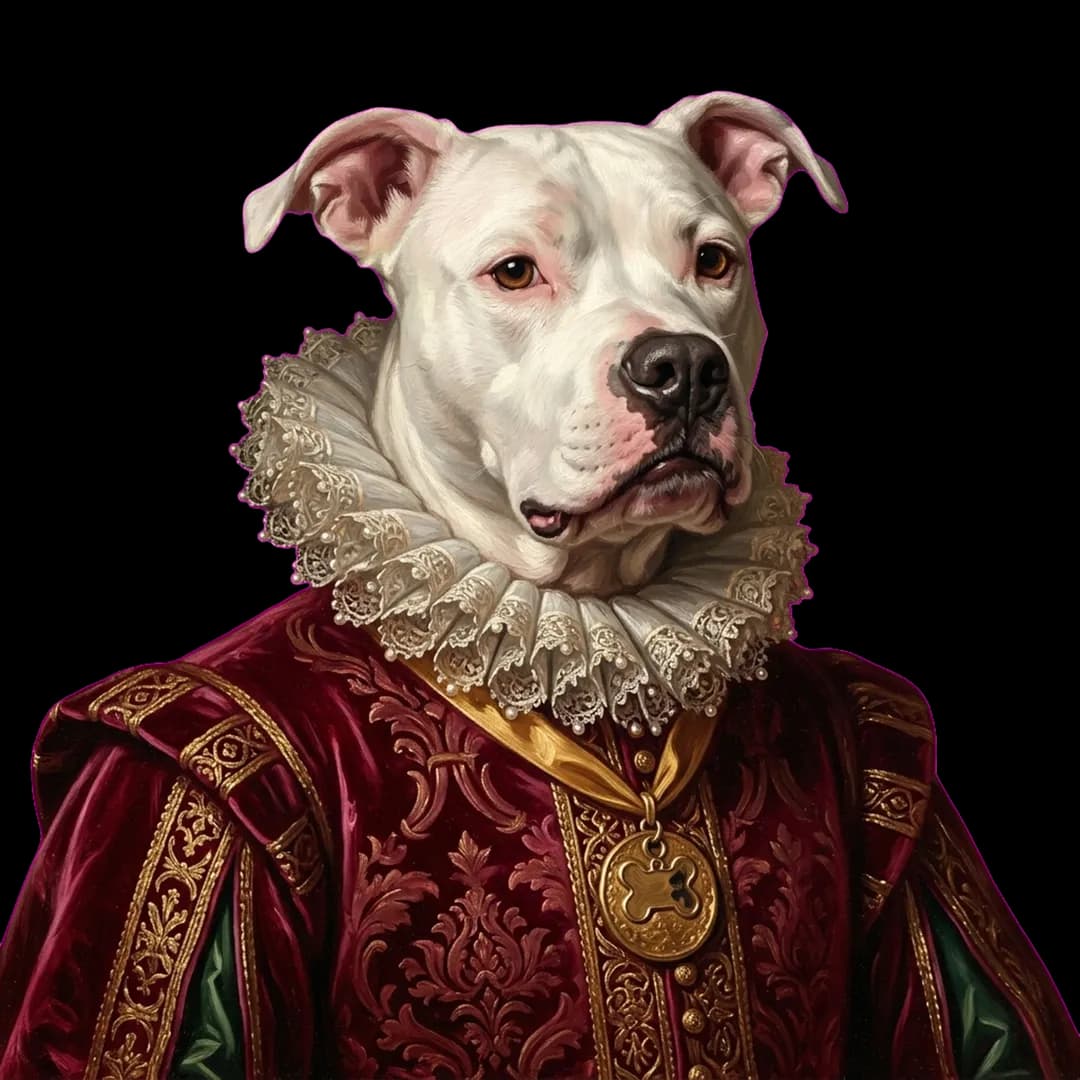 Cash Renaissance Royal pet portrait artwork