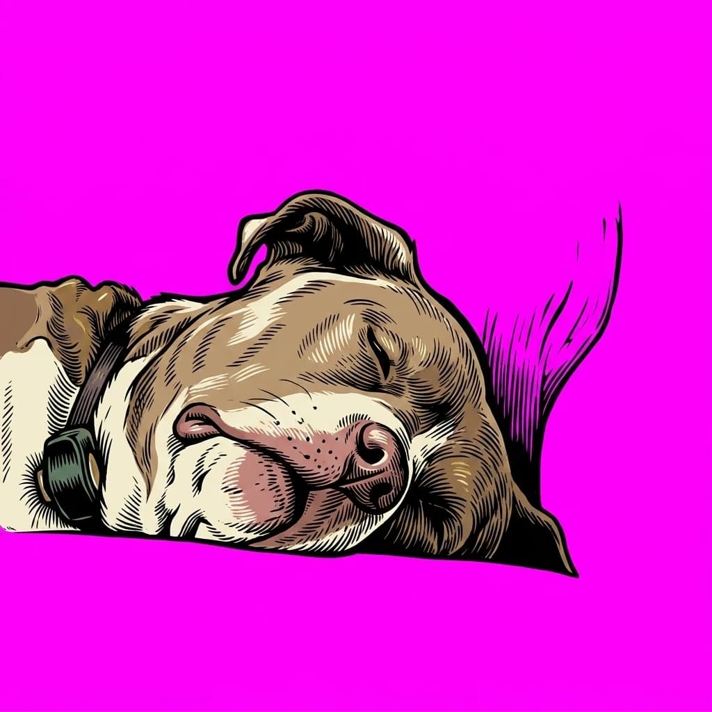 Linocut Portrait pet portrait shown as a custom apparel design.