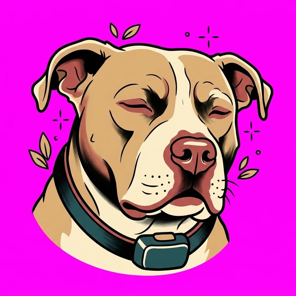 Tattoo Flash pet portrait shown as a custom apparel design.