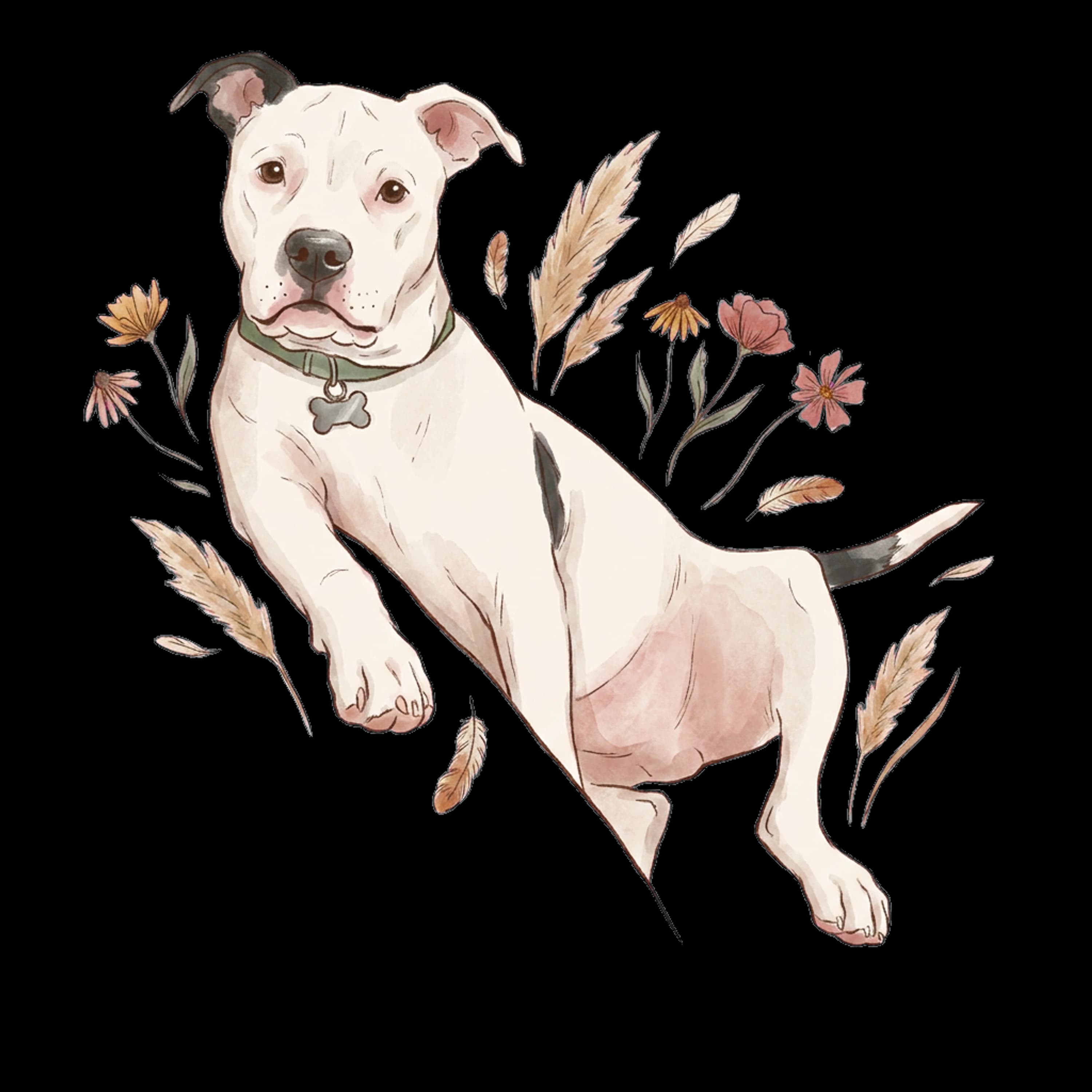 Western Boho pet portrait example artwork from the PawForge style catalog.
