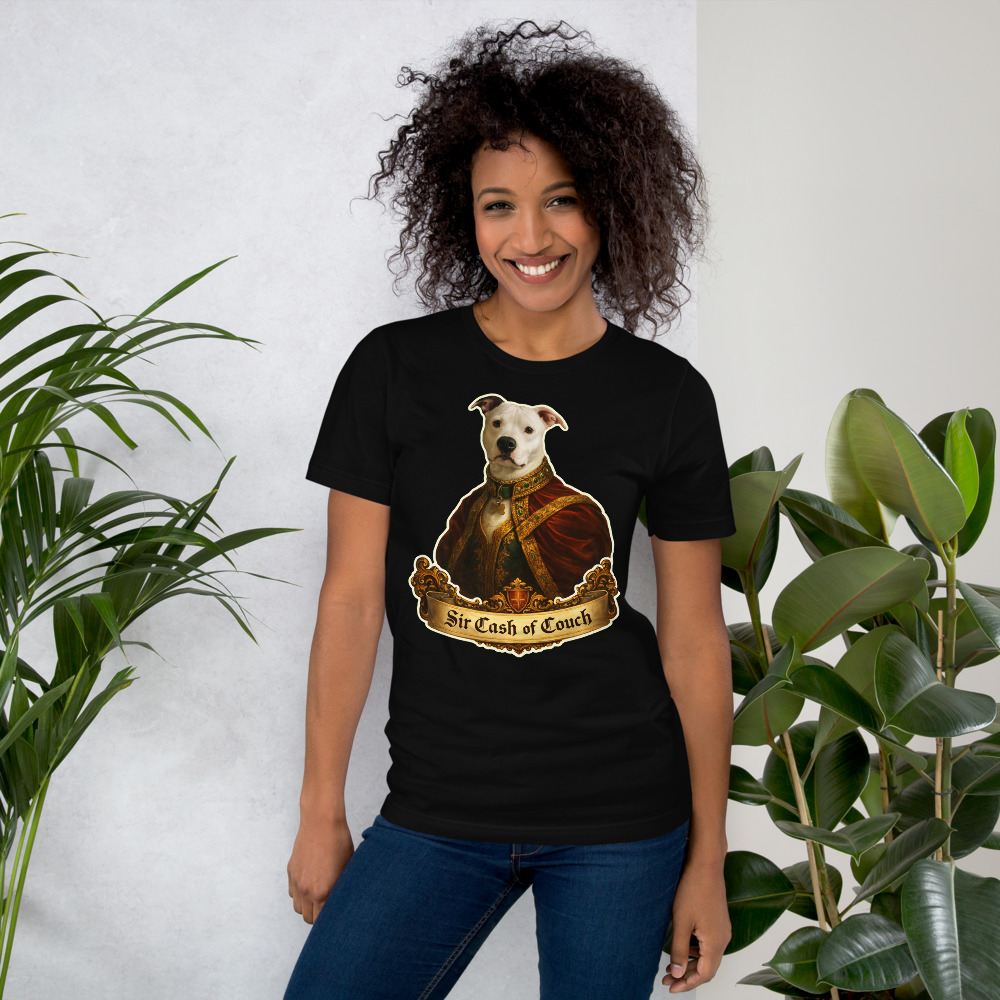 Classic Pet Portrait Tee in Black