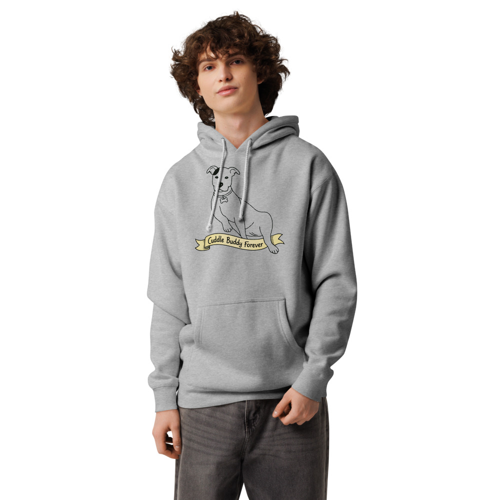Premium Pet Hoodie in Grey Heather
