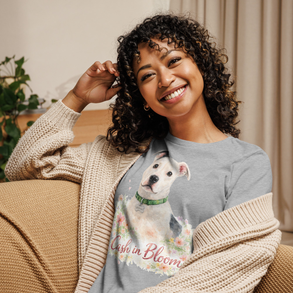 Women's Pet Portrait Tee in Athletic Heather